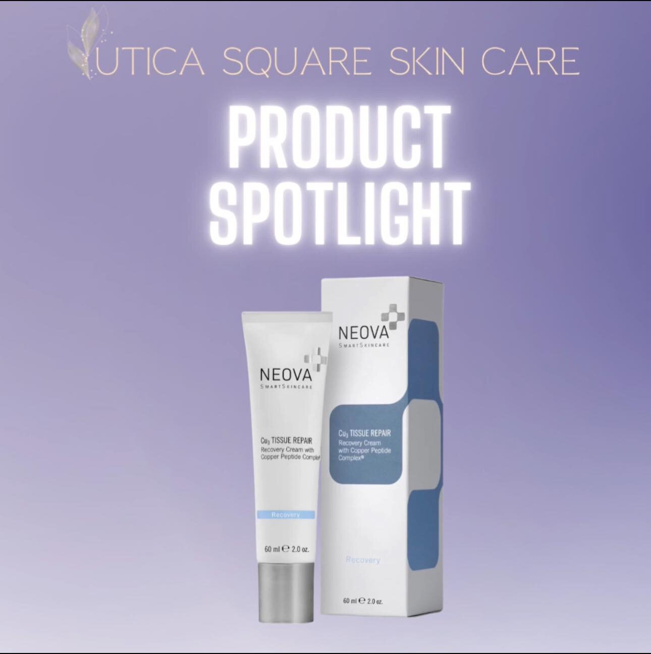 ✨Product Spotlight ✨
Neova CU3 tissue repair
Why we ❤️ this product:
✔️decrease in post procedure discomfort 
✔️improves healing and inflammation
✔️ promotes skin remodeling 
✔️accelerates the healing process while protecting against irritants 

It i