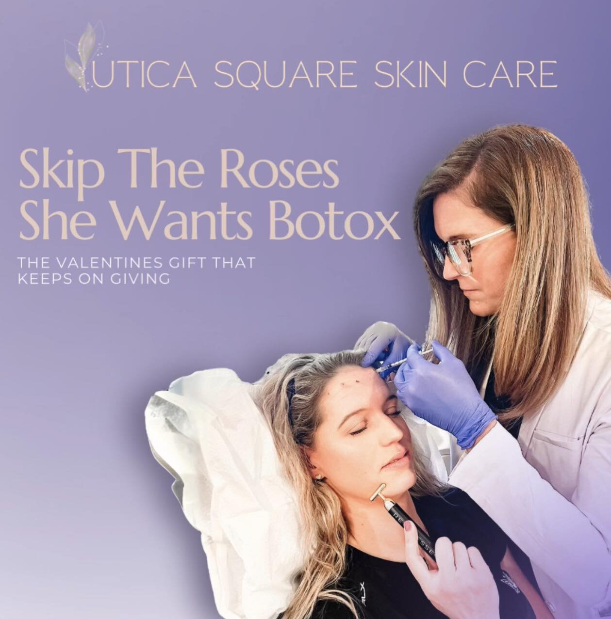 Roses are red, violets are blue, valentines gifts are best when Botox is from YOU. 🫶🏻
Send to your significant other today, tell them you really want #nomorelines 

#skinclinic #tulsaskincarespecialist #botox