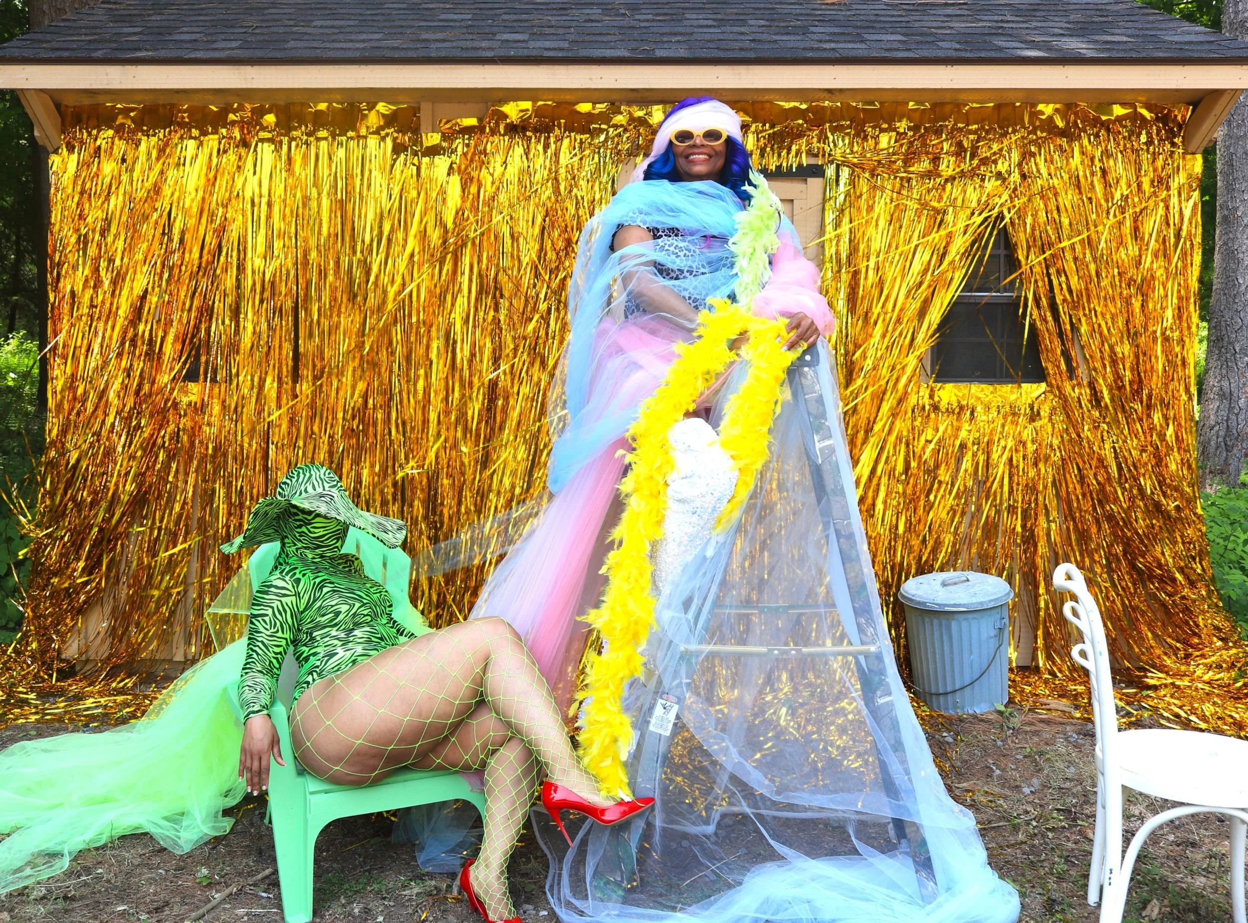 Sanderia and I: in our own world.