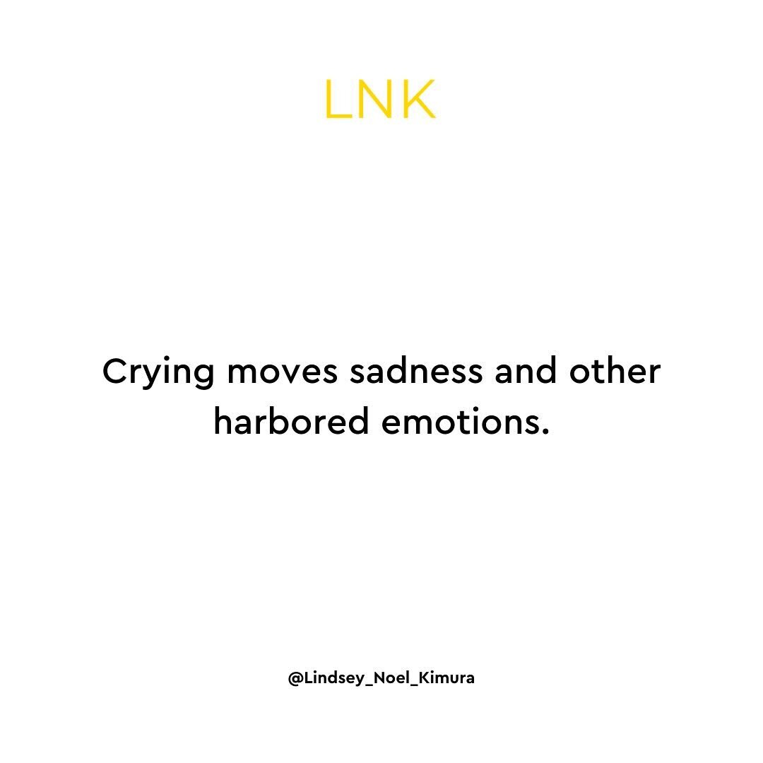 Emotions are connected with the element of water. Water is a conduit and transporter. When crying, still water moves out and fresh water flows in. Harbored emotions are processed. Stagnancy clears up and freshness ensues. 💦🍃

So when tears well, le