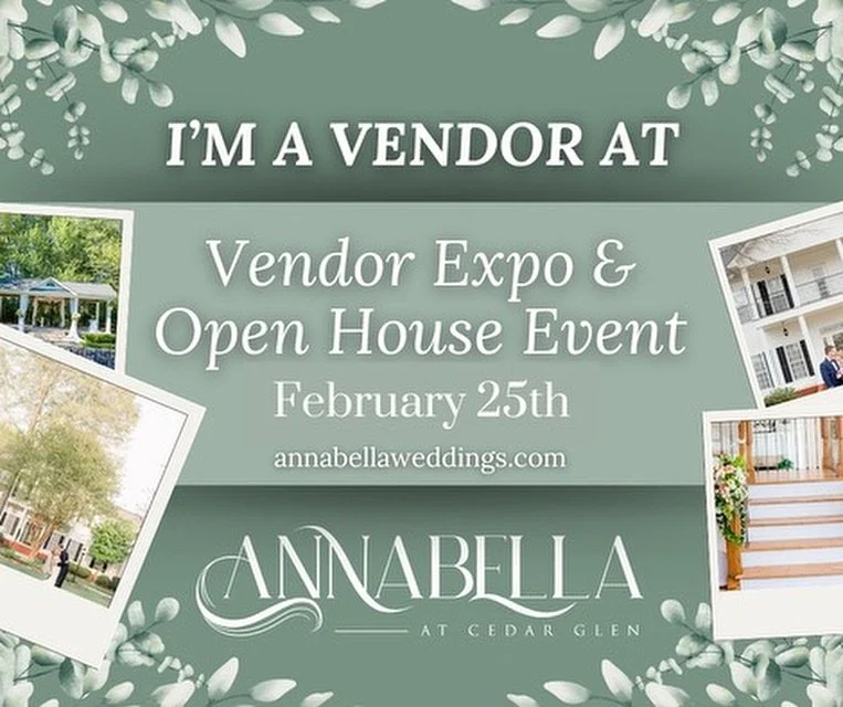 Excited to be a vendor at @annabellaatcedarglen this Sunday from 1-4pm! Let&rsquo;s connect &amp; make your dream event a reality. 💐

#HuntsvilleEvents #huntsvilleweddings