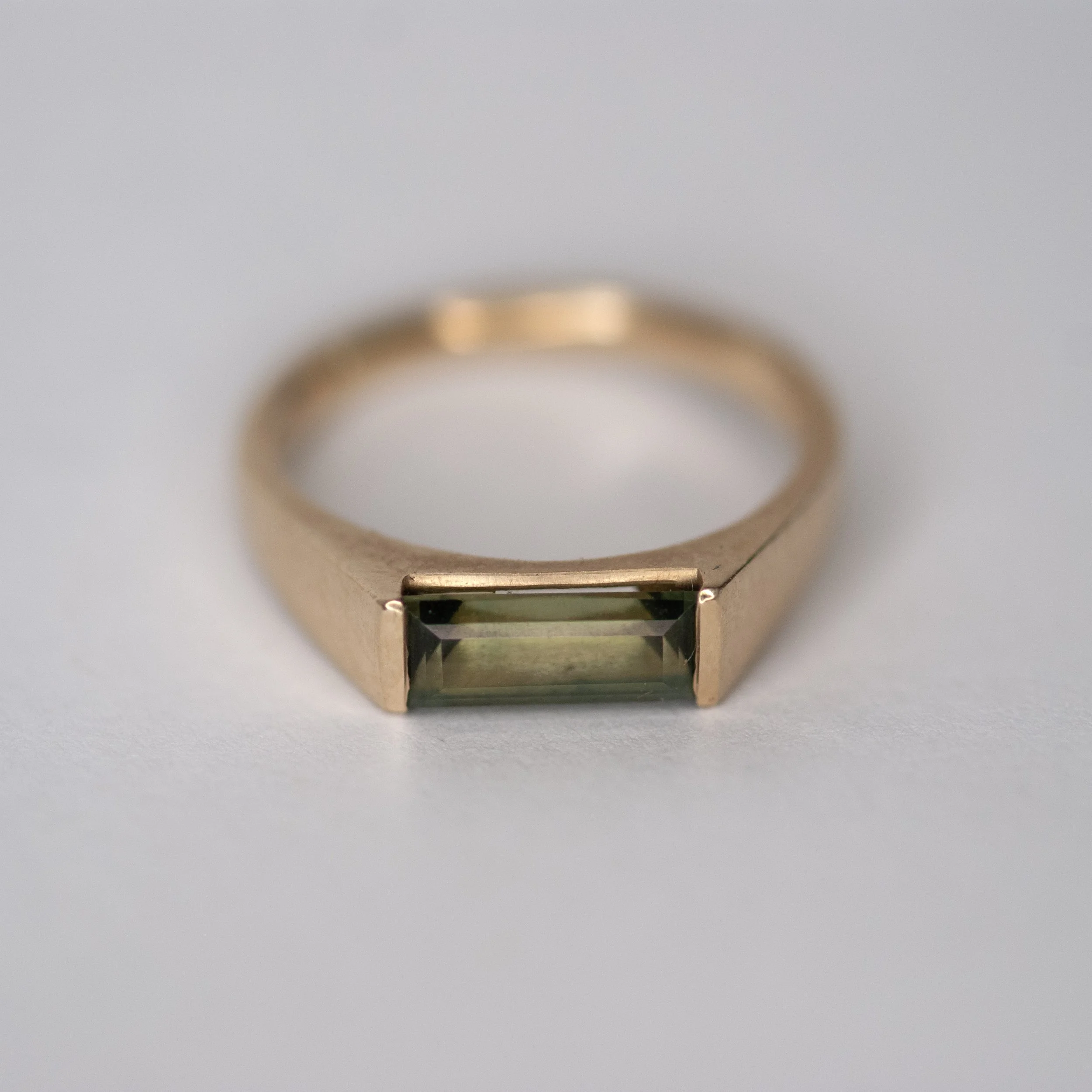 Sapphire Baguette Signet