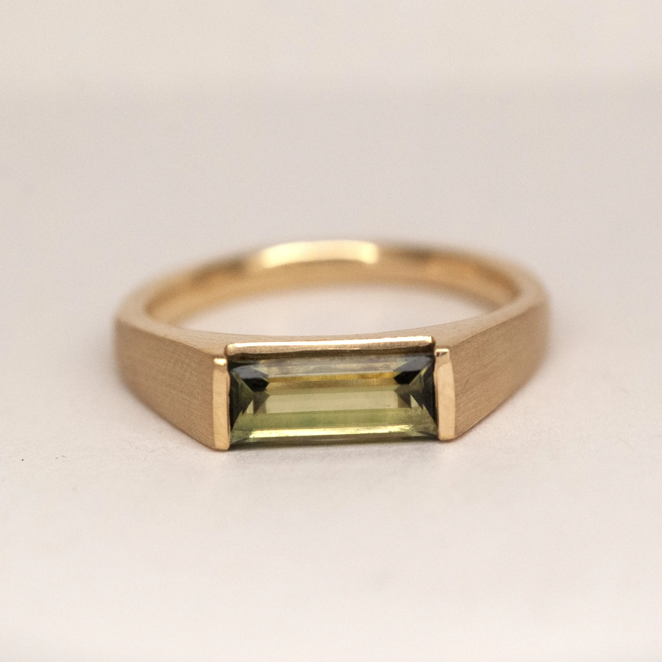 Sapphire Baguette Signet