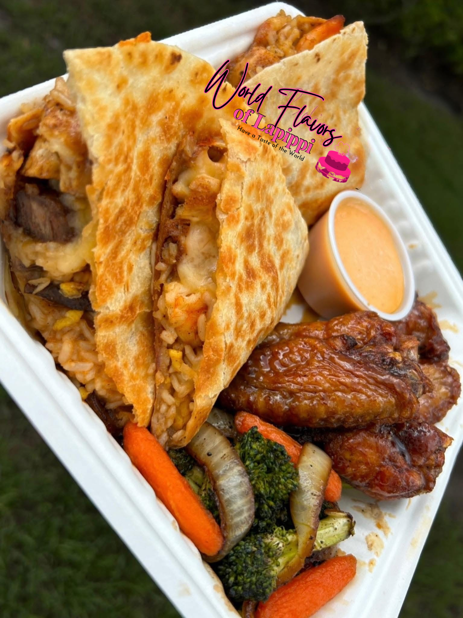 Hibachi Quesadillas Tray