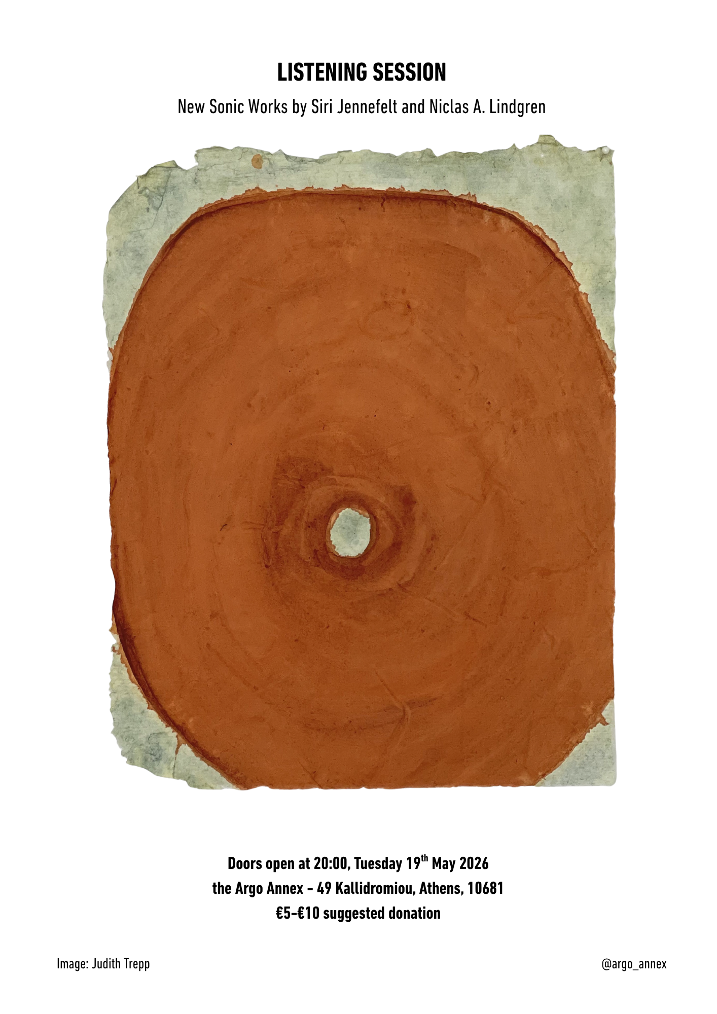 Listening Session: New Sonic Works by Niclas A. Lindgren & Siri Jennefelt