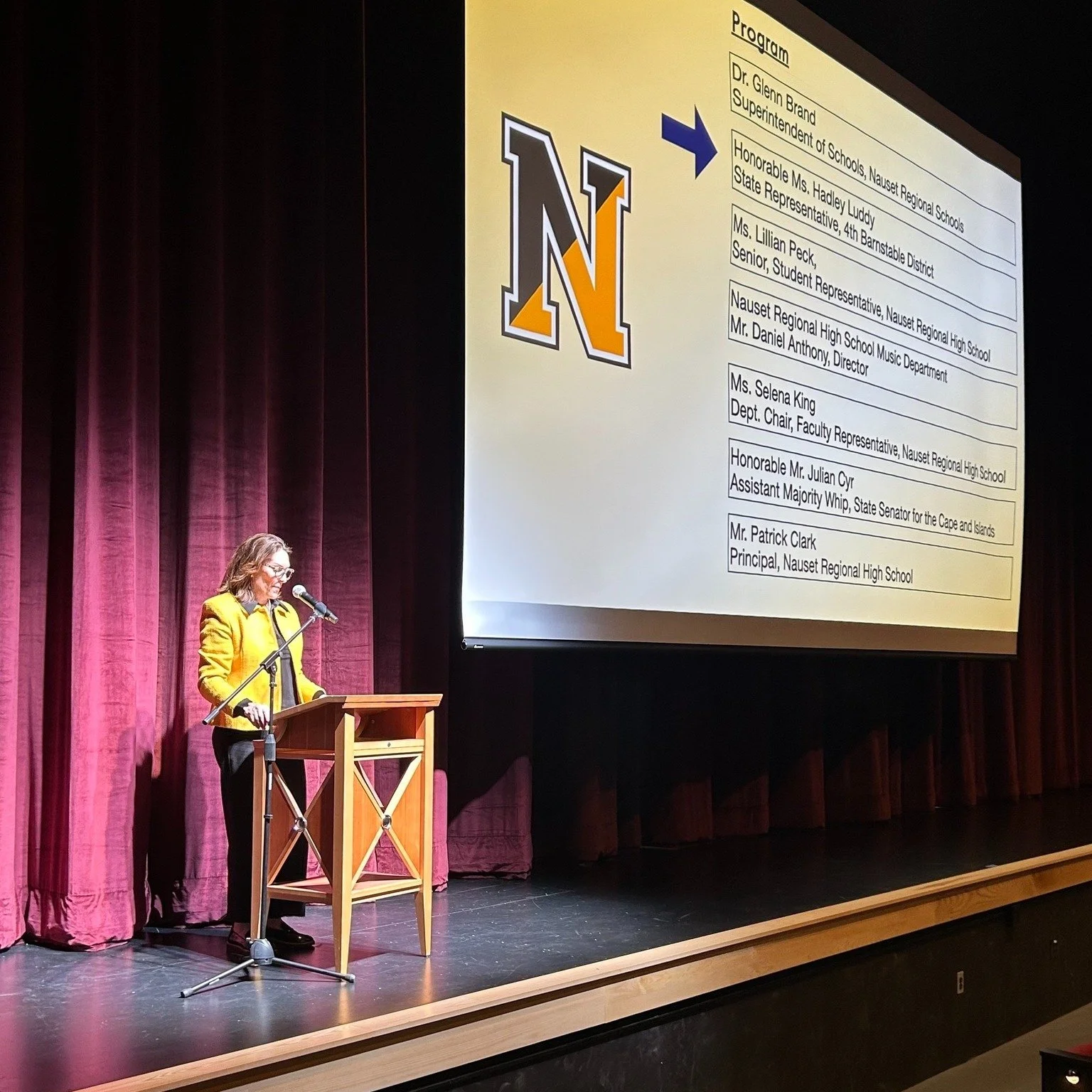 I was honored to participate in the opening celebration of Nauset Regional High School. The newly renovated campus offers our students and residents the opportunity to enjoy new and upgraded facilities, technology, terrific acoustics, and grounds. Th