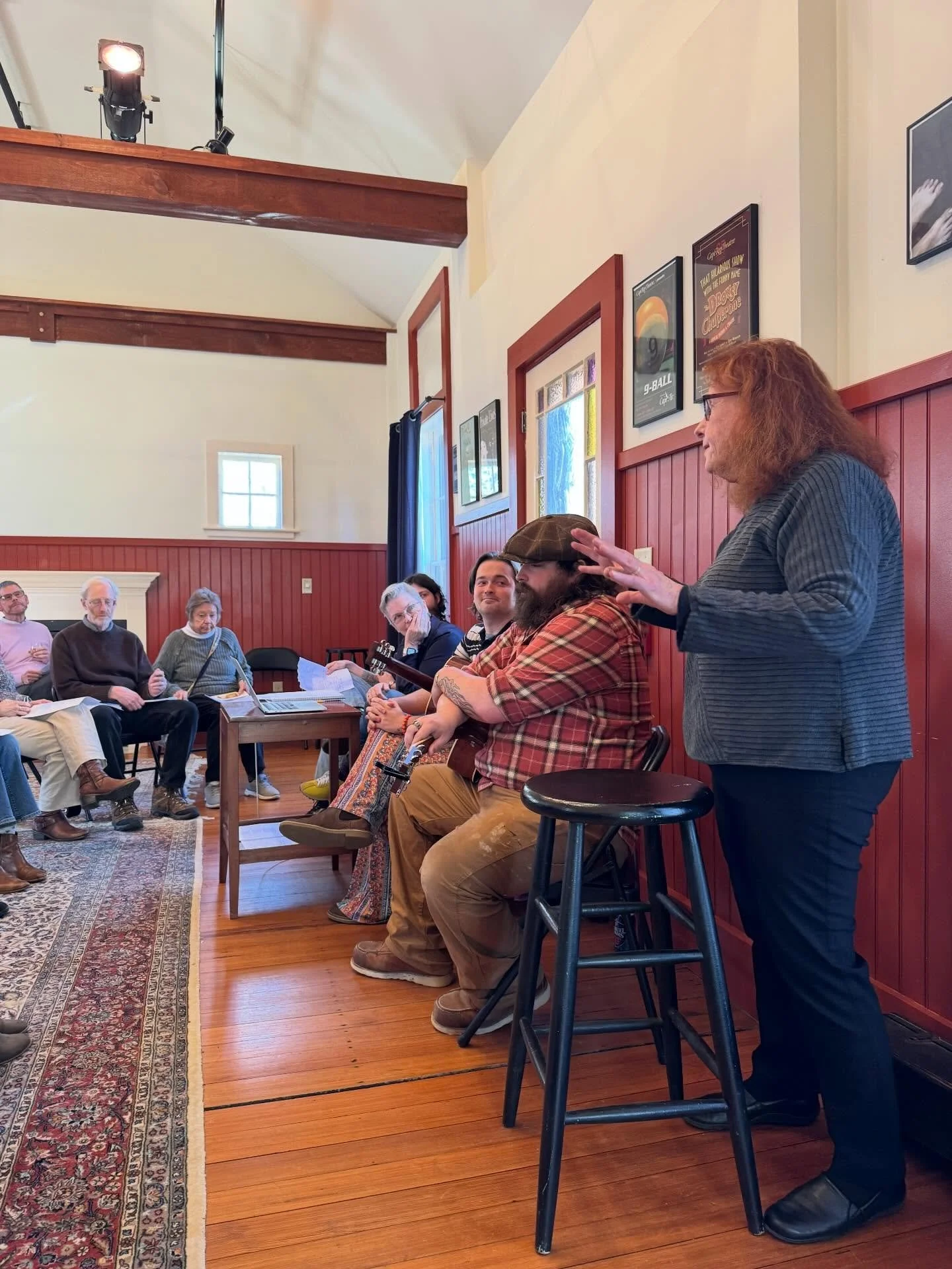 I was invited to the @capereptheatre this afternoon for a special event featuring three local brothers who have created a musical based on A.A. Milne&rsquo;s stories of Winnie the Pooh. They spoke about their creative process, lyrics and composing th