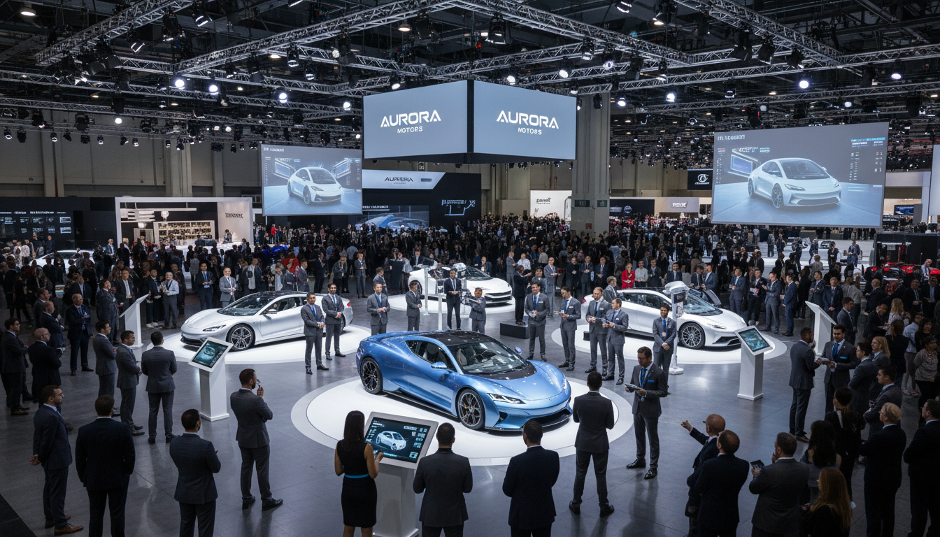Event staff team managing automotive brand activation at New York auto show