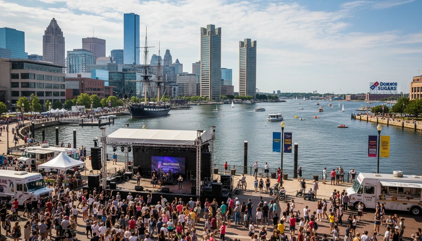 Baltimore Inner Harbor event venue waterfront