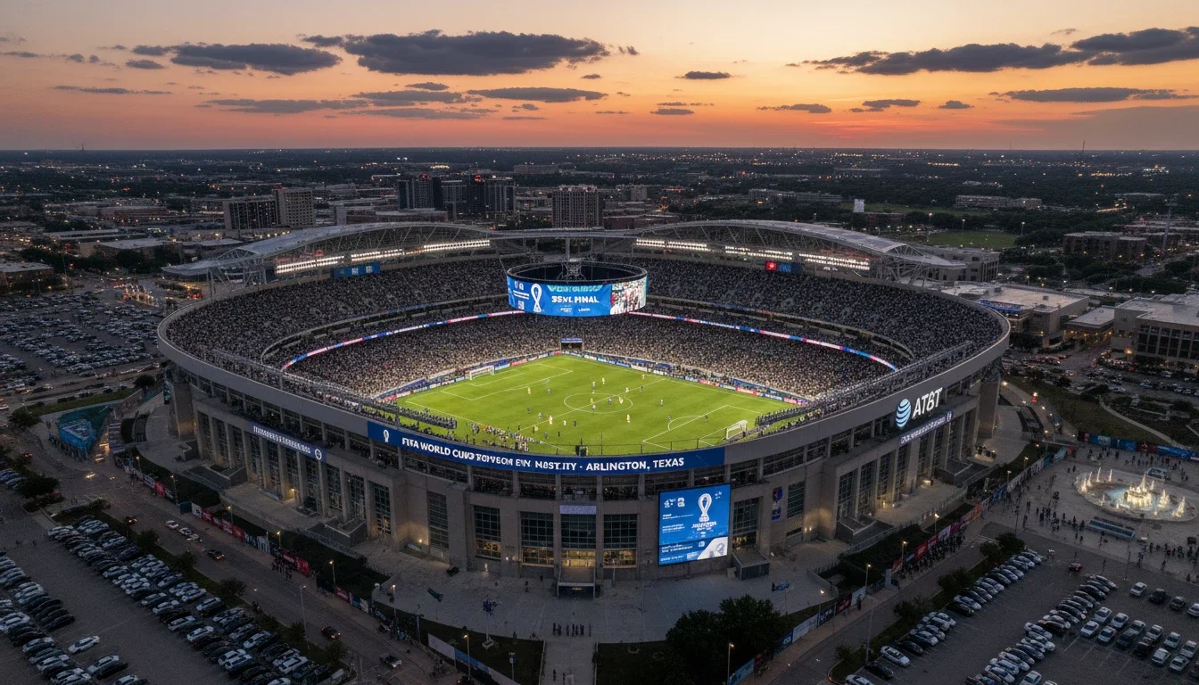 AT&T Stadium Arlington Texas exterior FIFA World Cup 2026 host venue