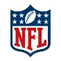 NFL logo featuring a football and stars in a shield design