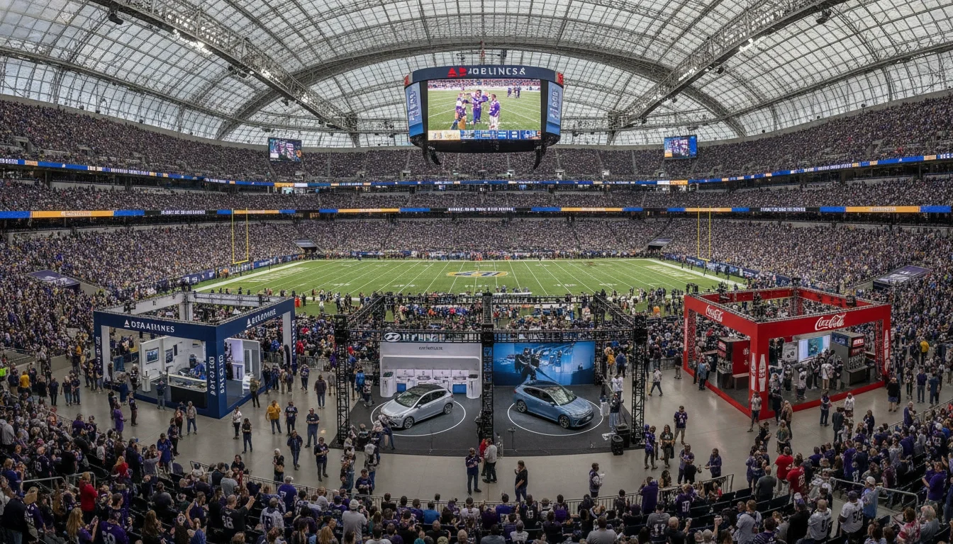 brand activation staffing at U.S. Bank Stadium Minneapolis