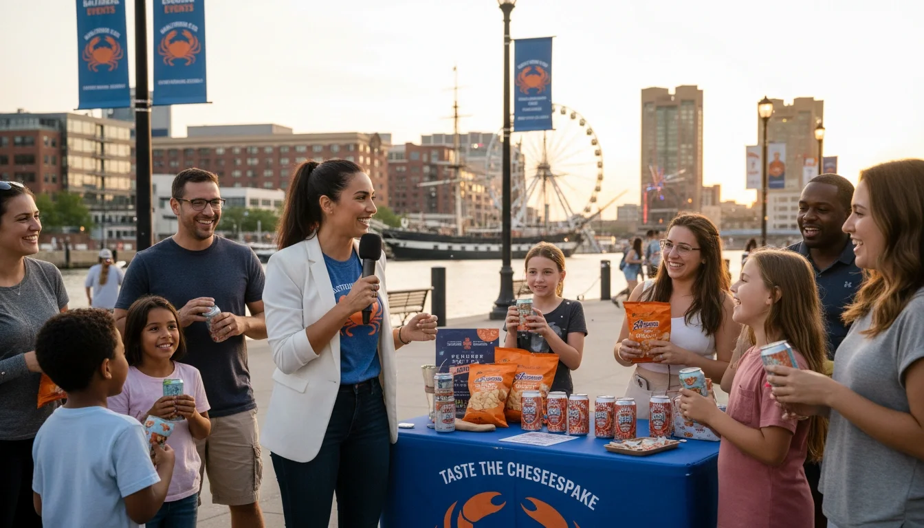 brand ambassador working at event activation in Baltimore Maryland