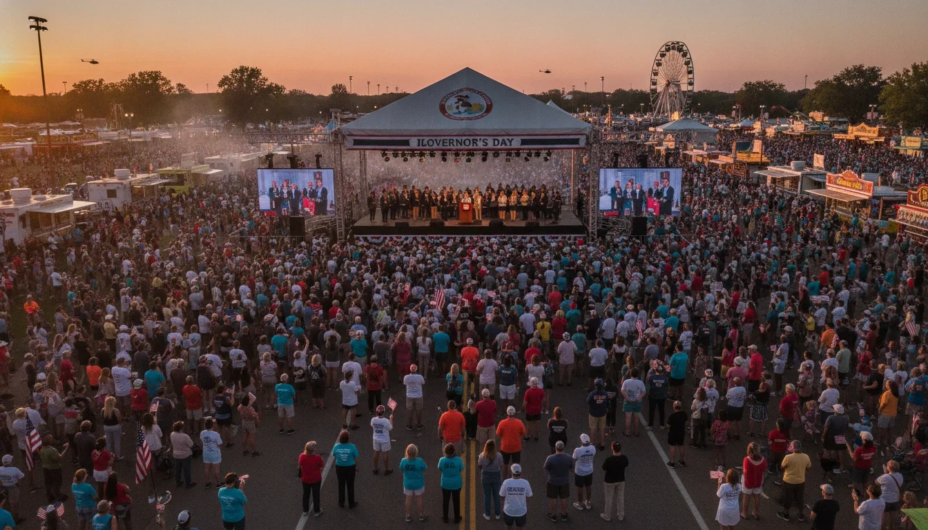 Governor's Day &amp; Democrat Day: Political Crowds at the IL State Fair