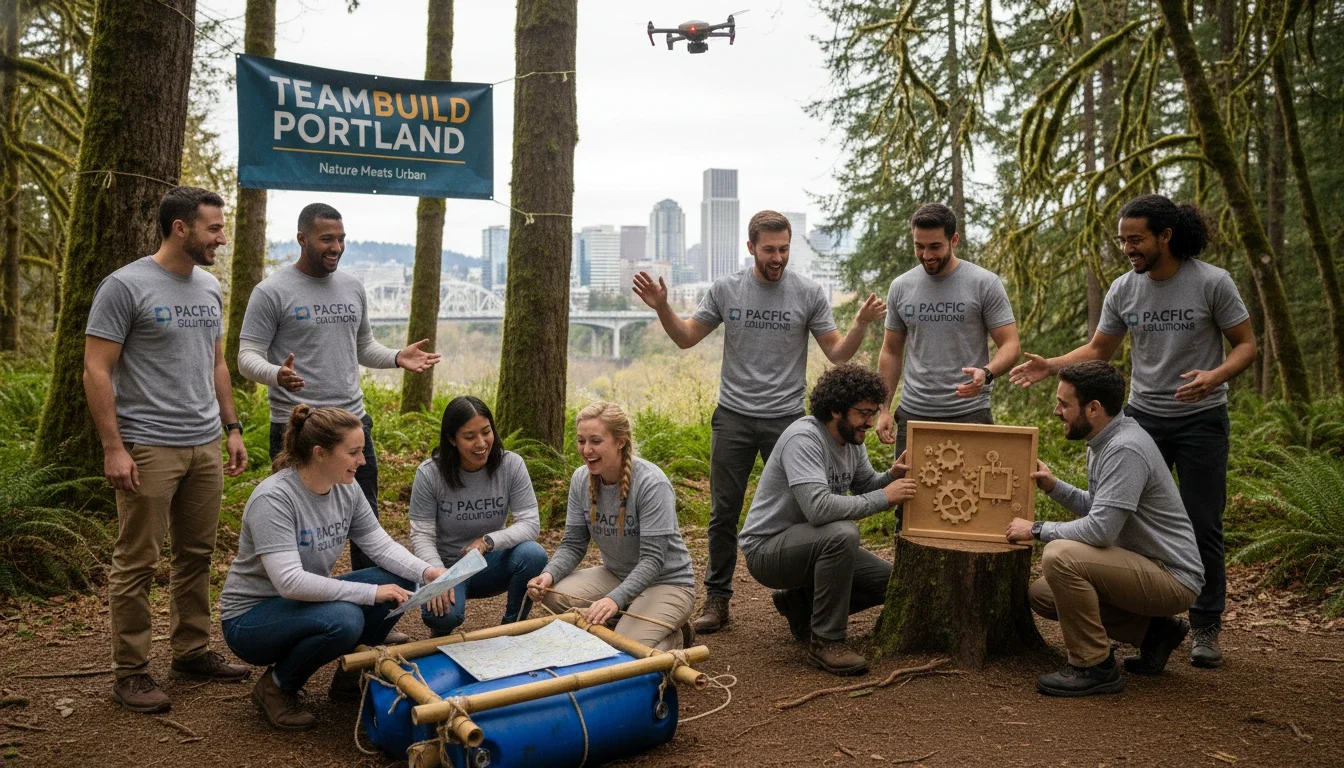 Portland's natural beauty and urban amenities create perfect settings for corporate team building
