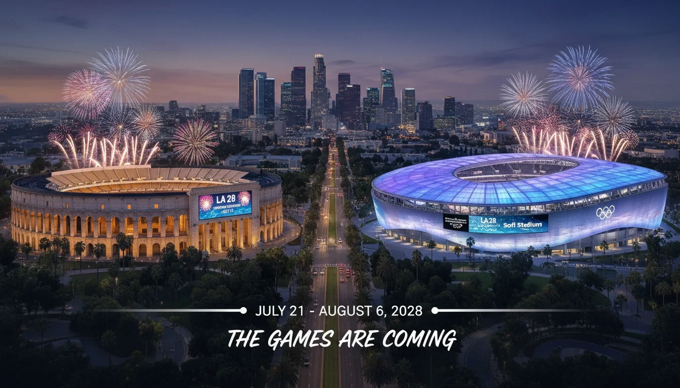 LA28 2028 Olympics Los Angeles venue overview opening ceremony