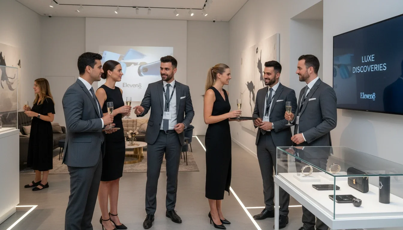 Eleven8 Event Staff team members engaging guests at a premium brand activation