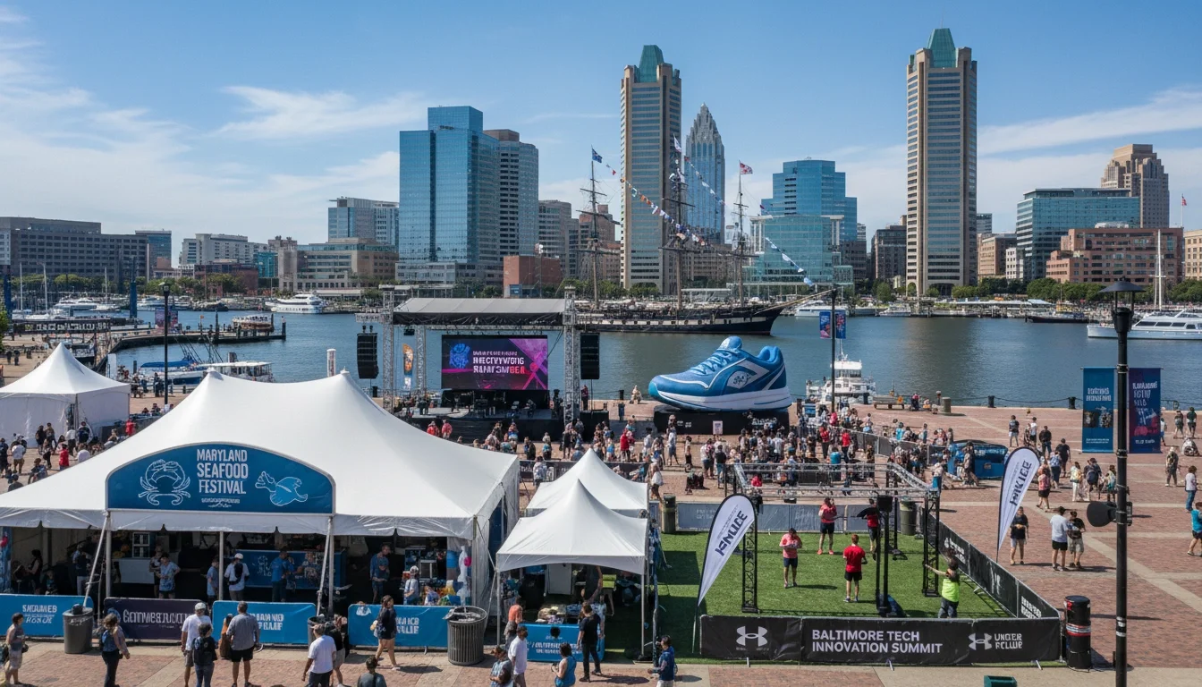 Baltimore Inner Harbor waterfront events and brand activations