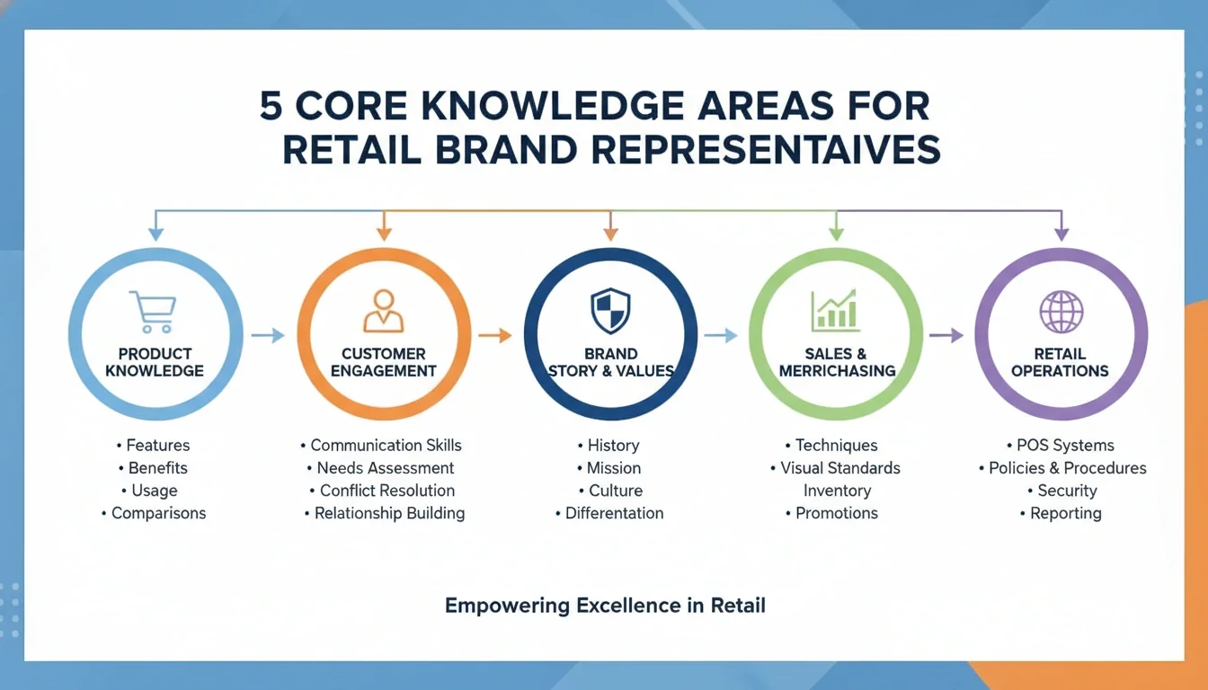 5 core knowledge areas for training retail temp staff brand engagement