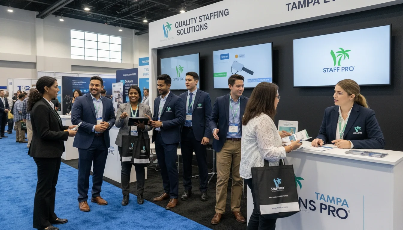 Professional event staff Tampa trade show staffing agency