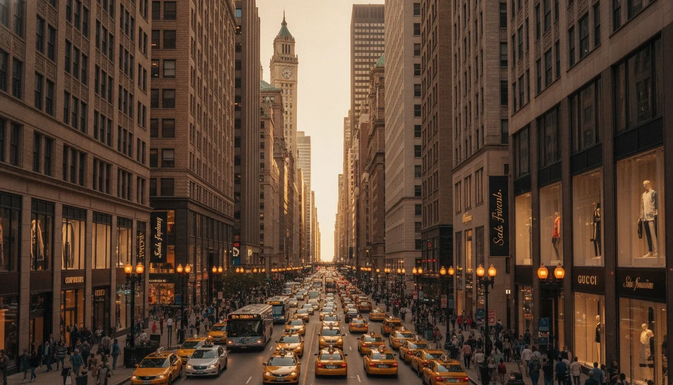 Chicago's Magnificent Mile: high traffic, high competition