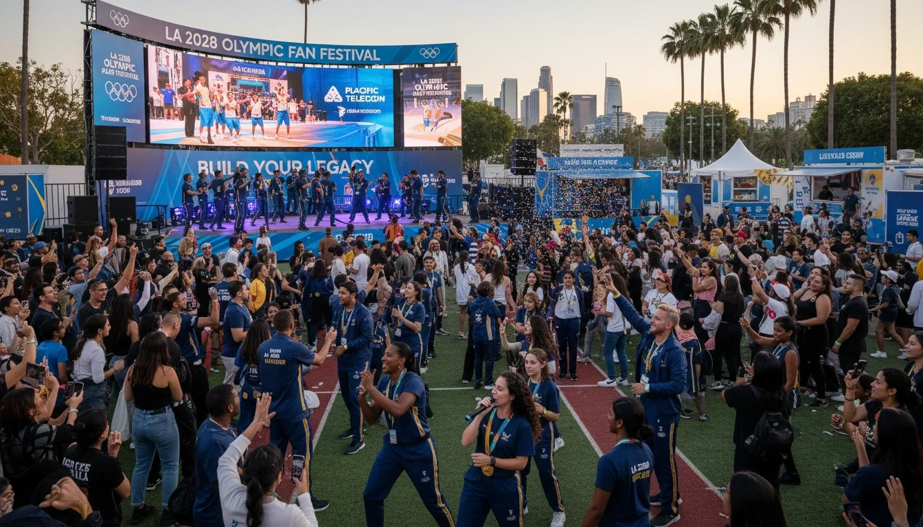 professional event staff brand activation LA Olympics fan zone