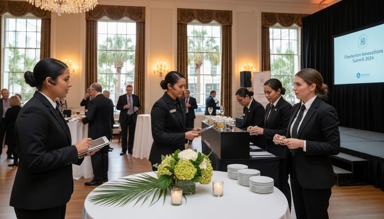 event staff jobs Charleston SC professional team at corporate event