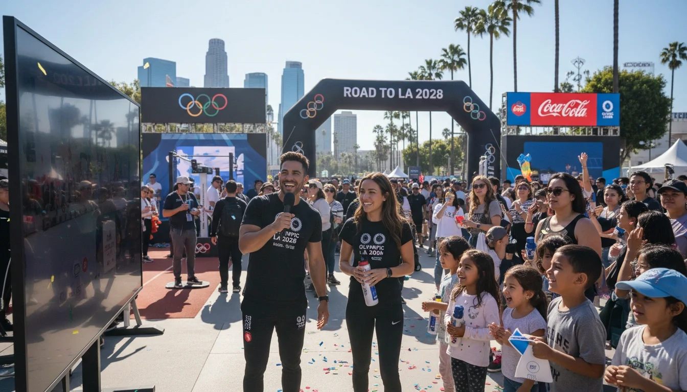 brand ambassador staff at LA 2028 Olympics brand activation