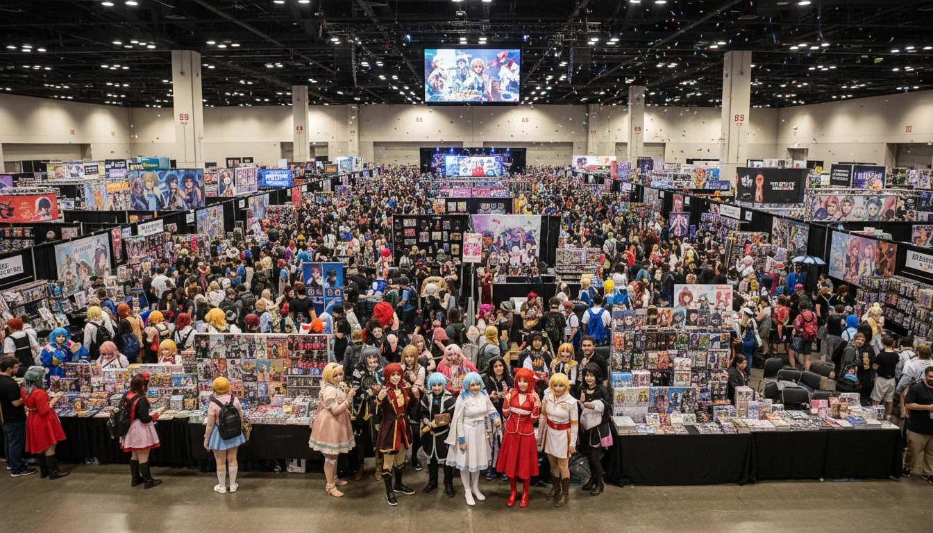 Momocon's exhibitor hall packed with anime, gaming, and pop culture fans