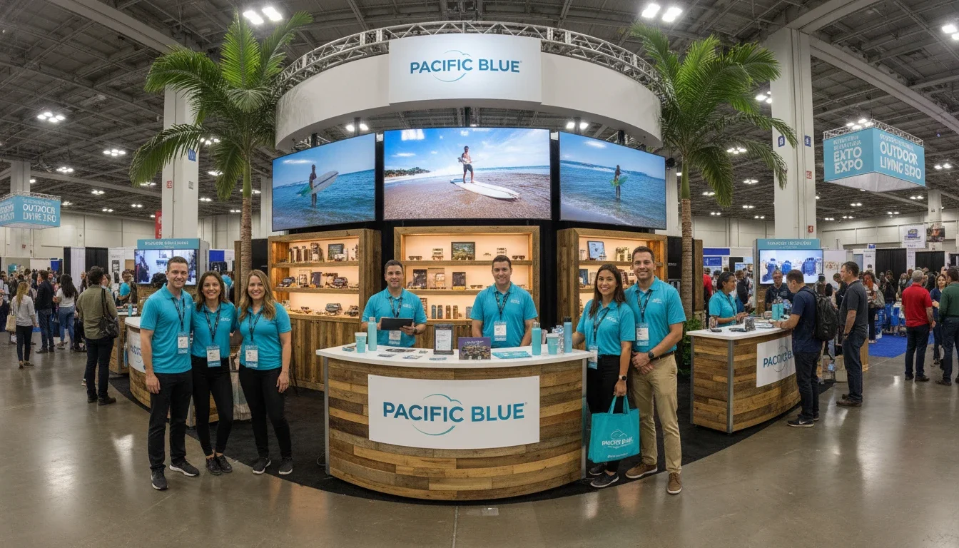 Professional brand ambassadors at a trade show in Anaheim California