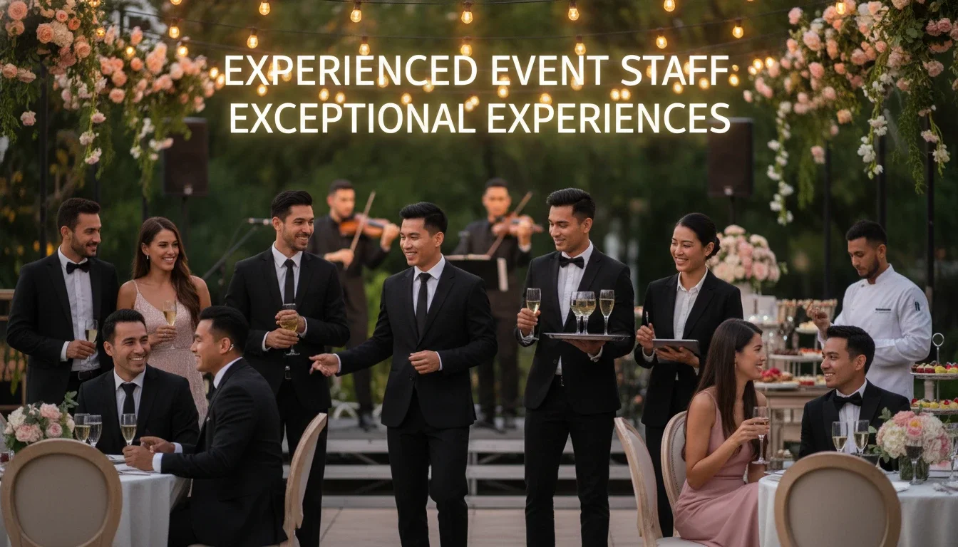Experienced event staff make the difference between good events and exceptional experiences