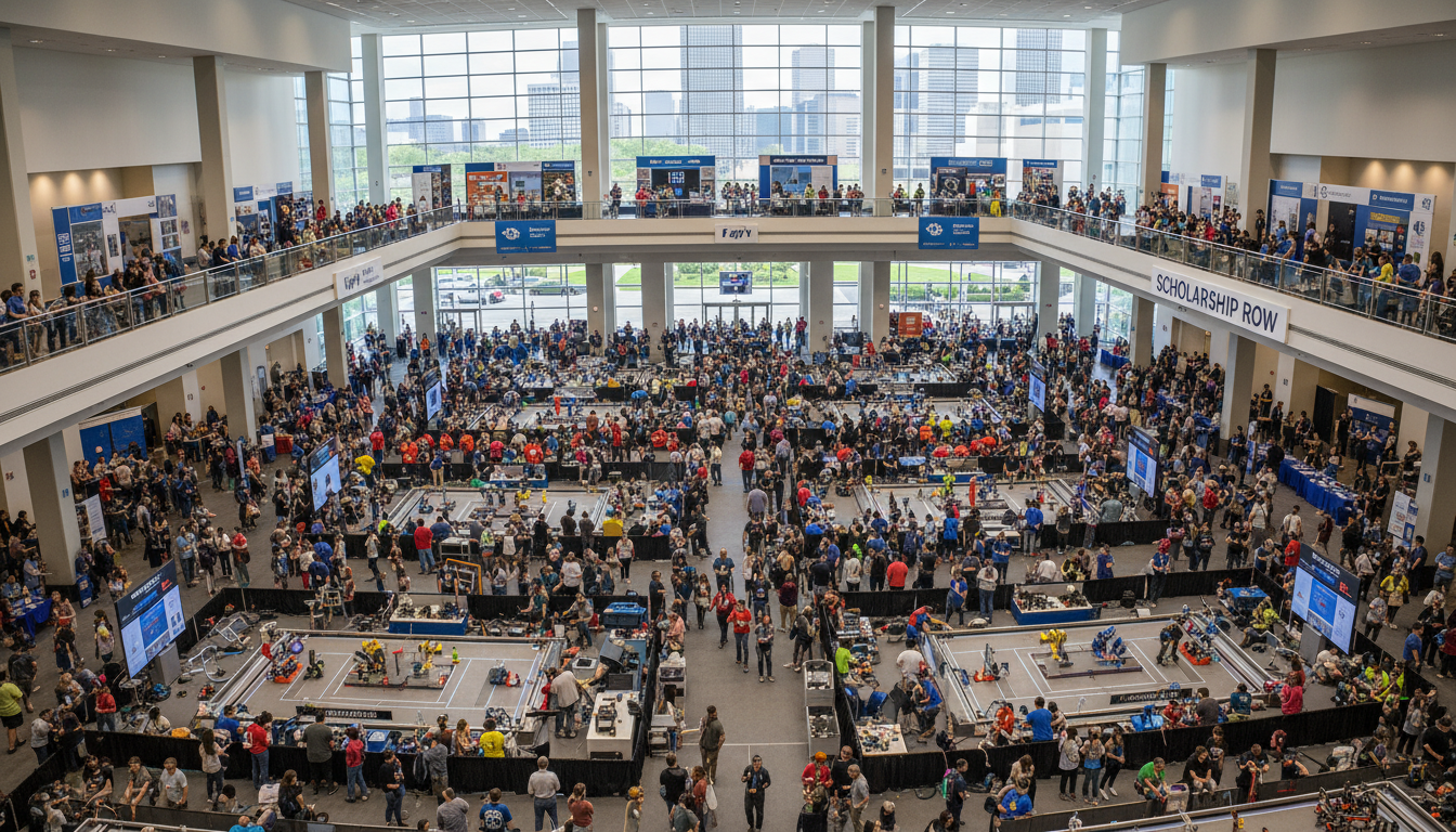 George R. Brown Convention Center Houston FIRST Championship Innovation Faire floor plan brand activation