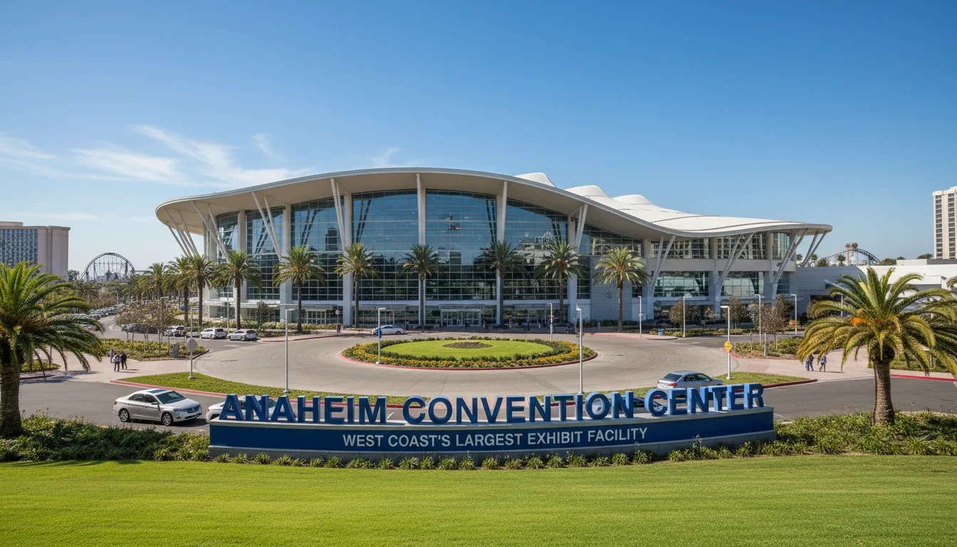 Anaheim Convention Center exterior where brand ambassador events take place Orange County California