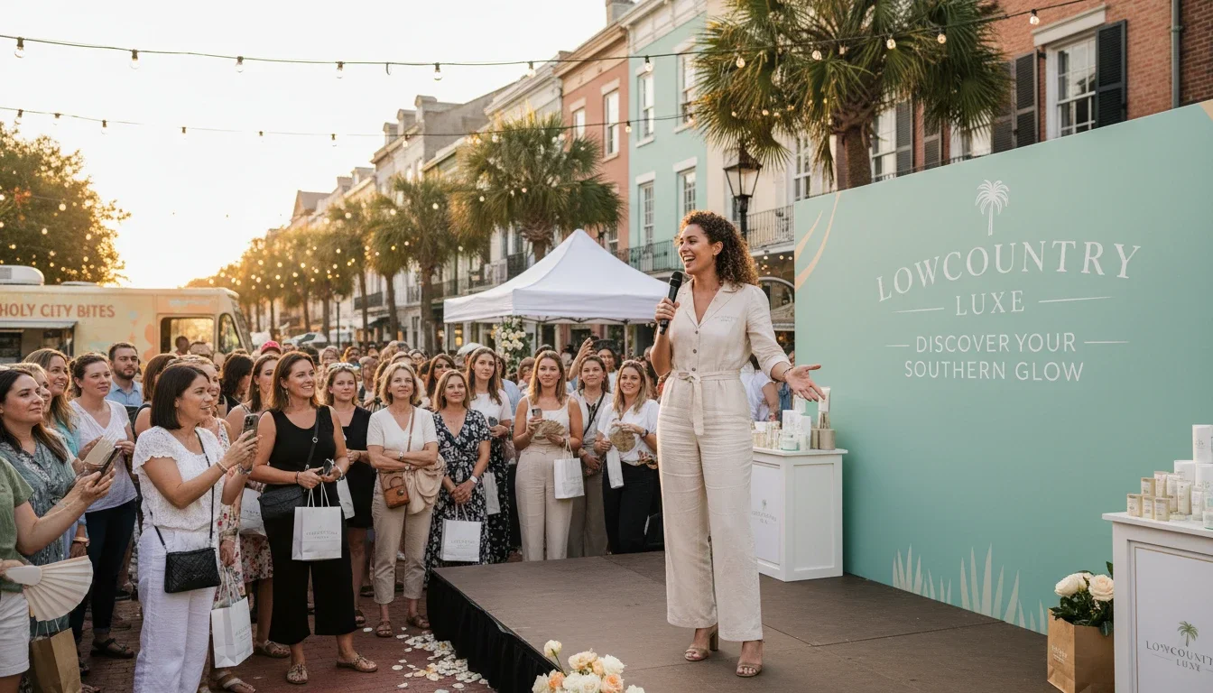 brand ambassador at Charleston SC brand activation event