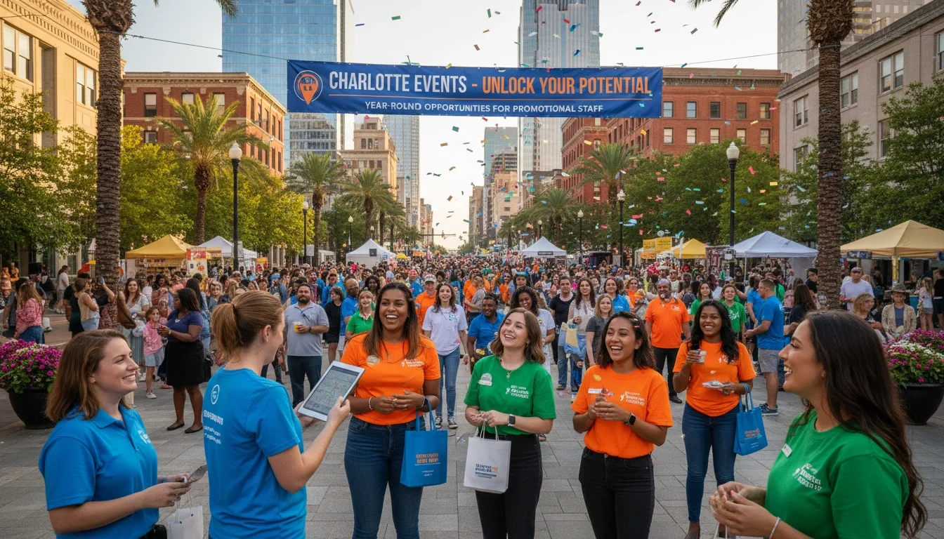 Charlotte's vibrant event scene creates year-round opportunities for promotional staff