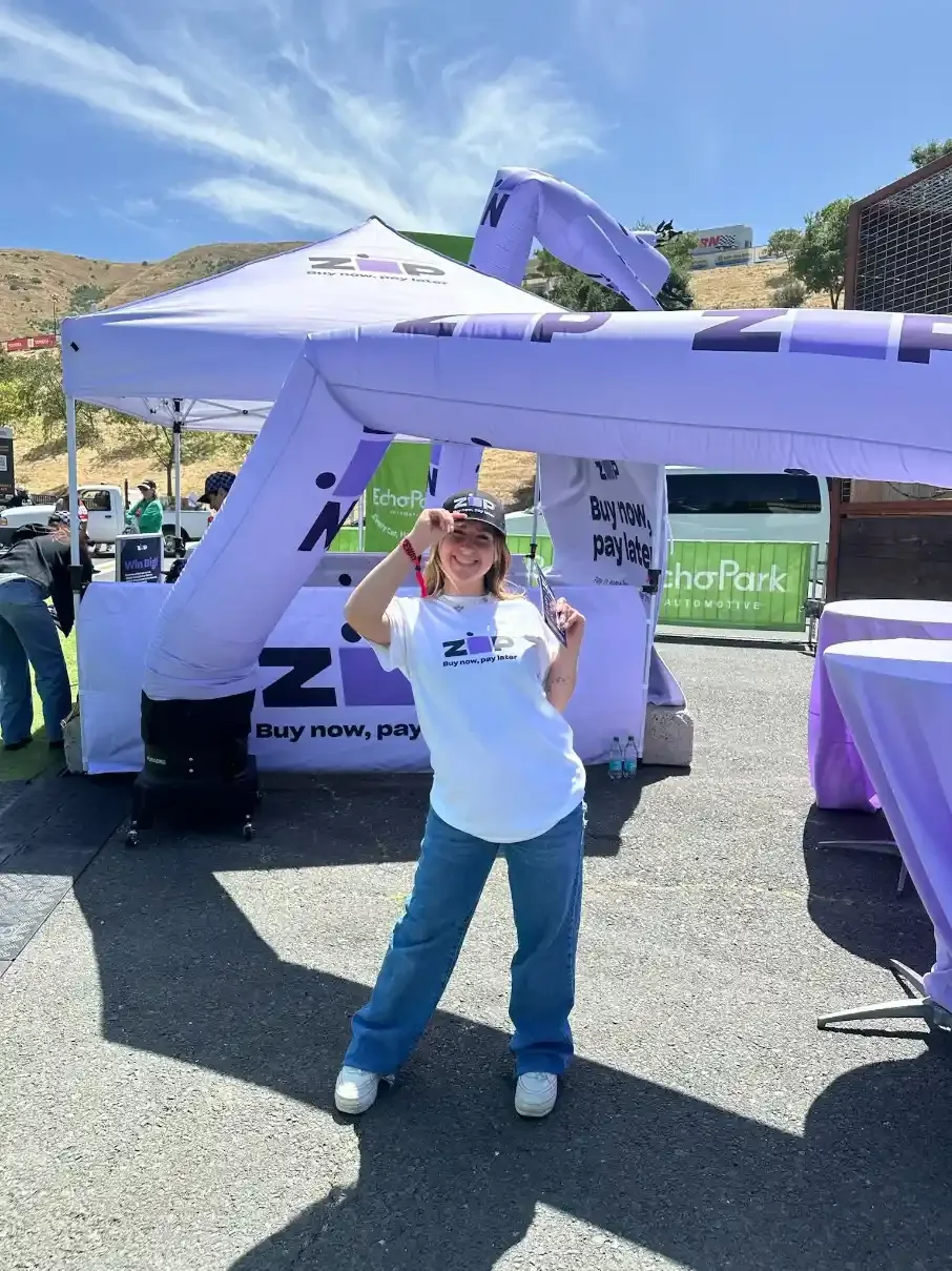 brand ambassador at experiential marketing event in la