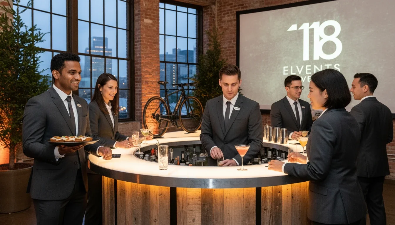 Eleven8 Events brand ambassadors providing premium service at a Portland brand activation