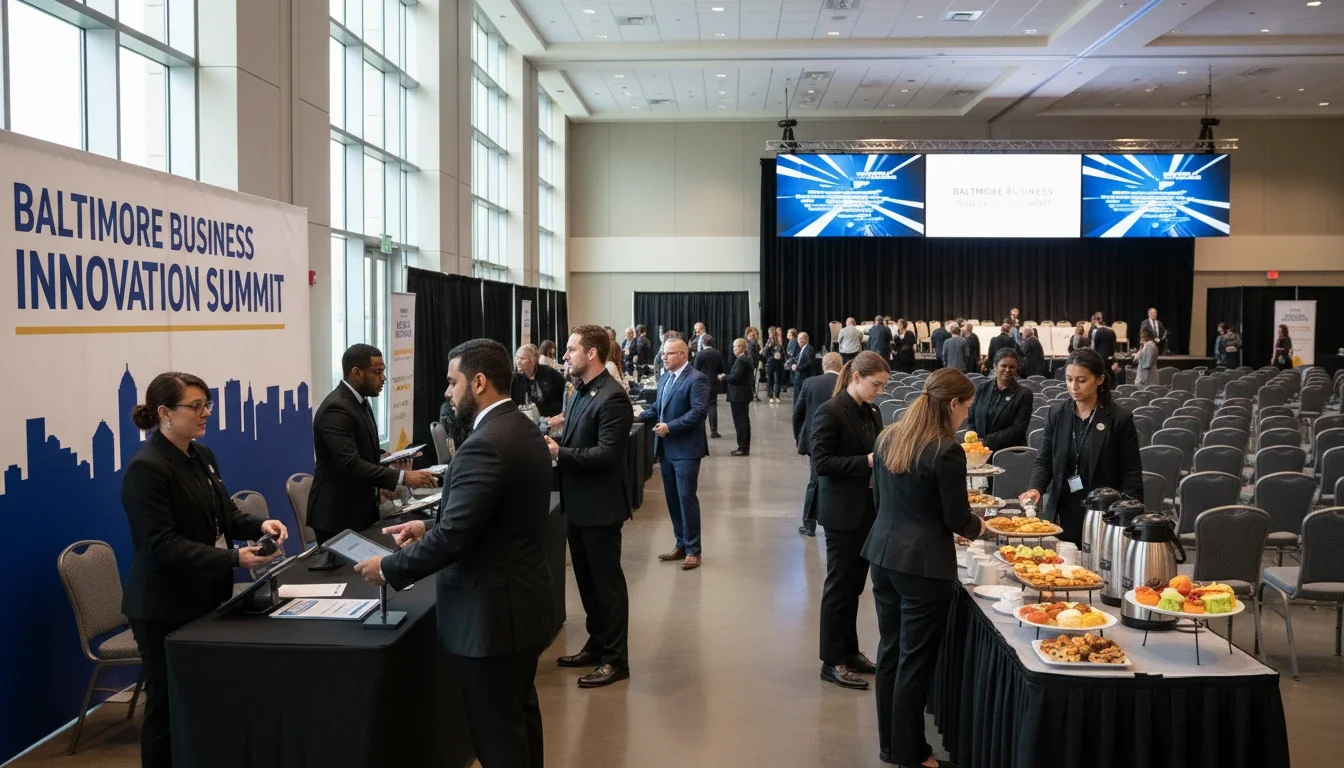 Event staff in Baltimore Maryland at a corporate conference