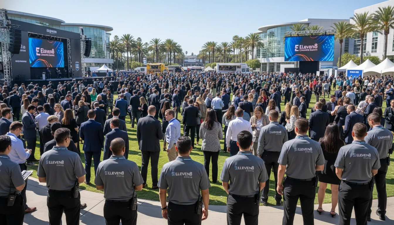 Eleven8 event staff team at a Southern California corporate event