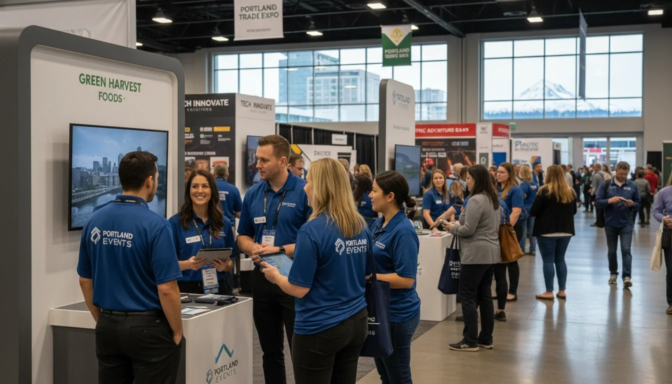 professional event staff brand ambassador Portland trade show booth