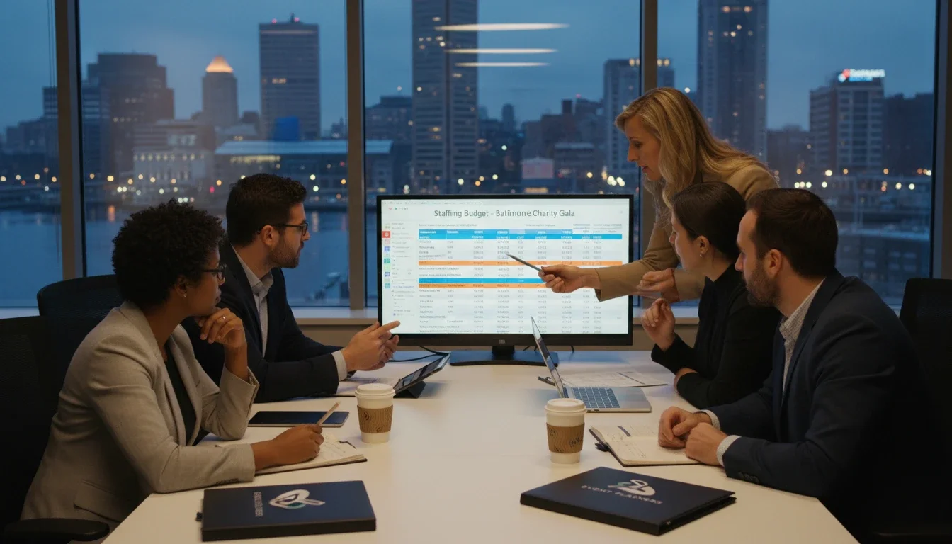 Event staffing cost factors for Baltimore Maryland events