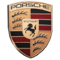 Porsche logo with a horse and Stuttgart crest.