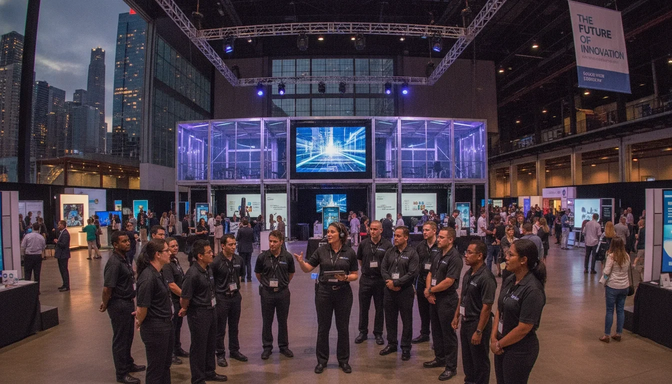 Event staff team lead coordinating a large Chicago venue activation