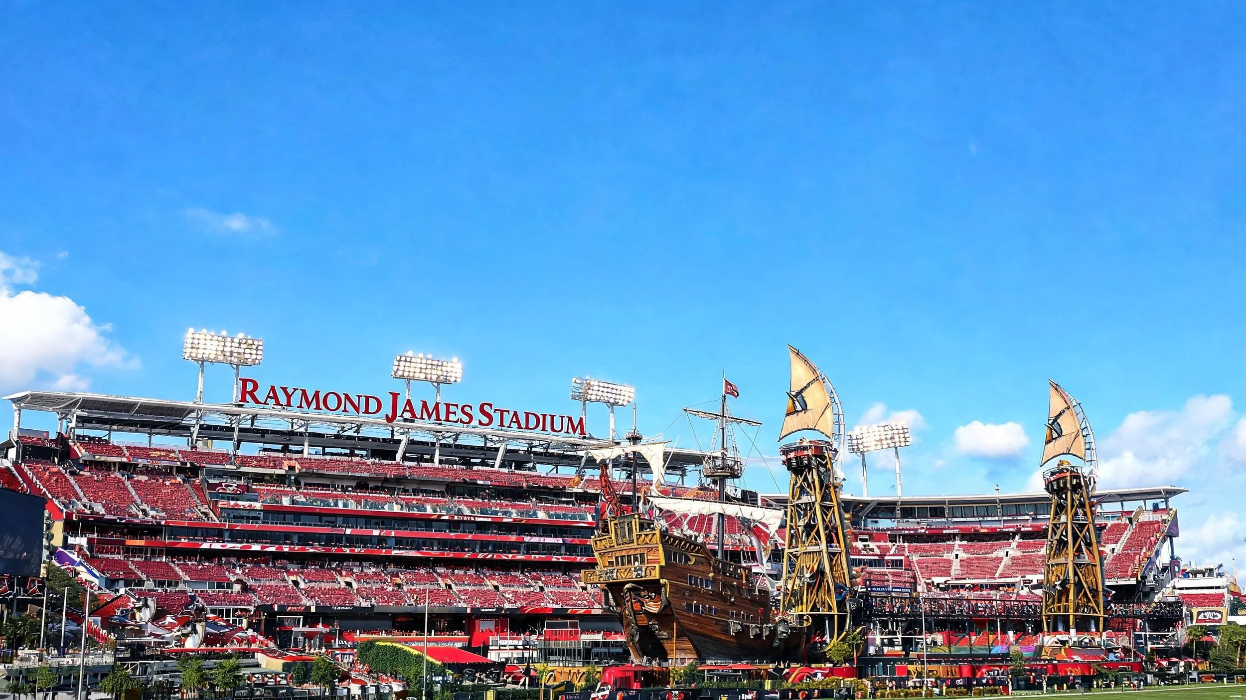 The iconic Raymond James Stadium in Tampa, Florida — home to some of the most high-profile events on the 2026 calendar