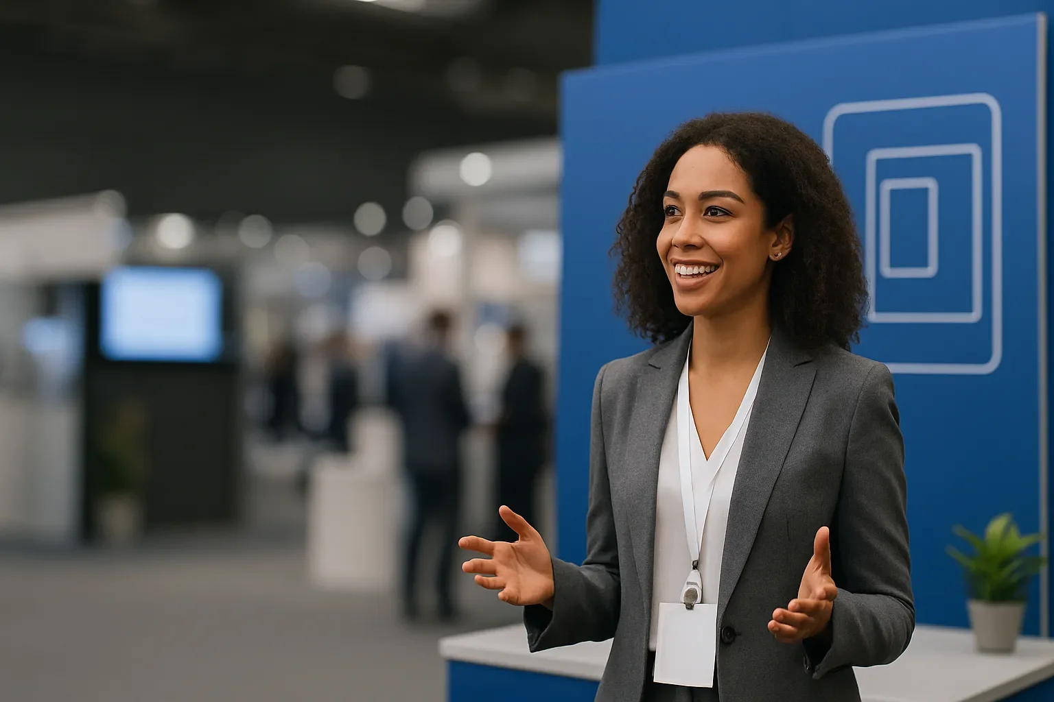 product launch at a trade show