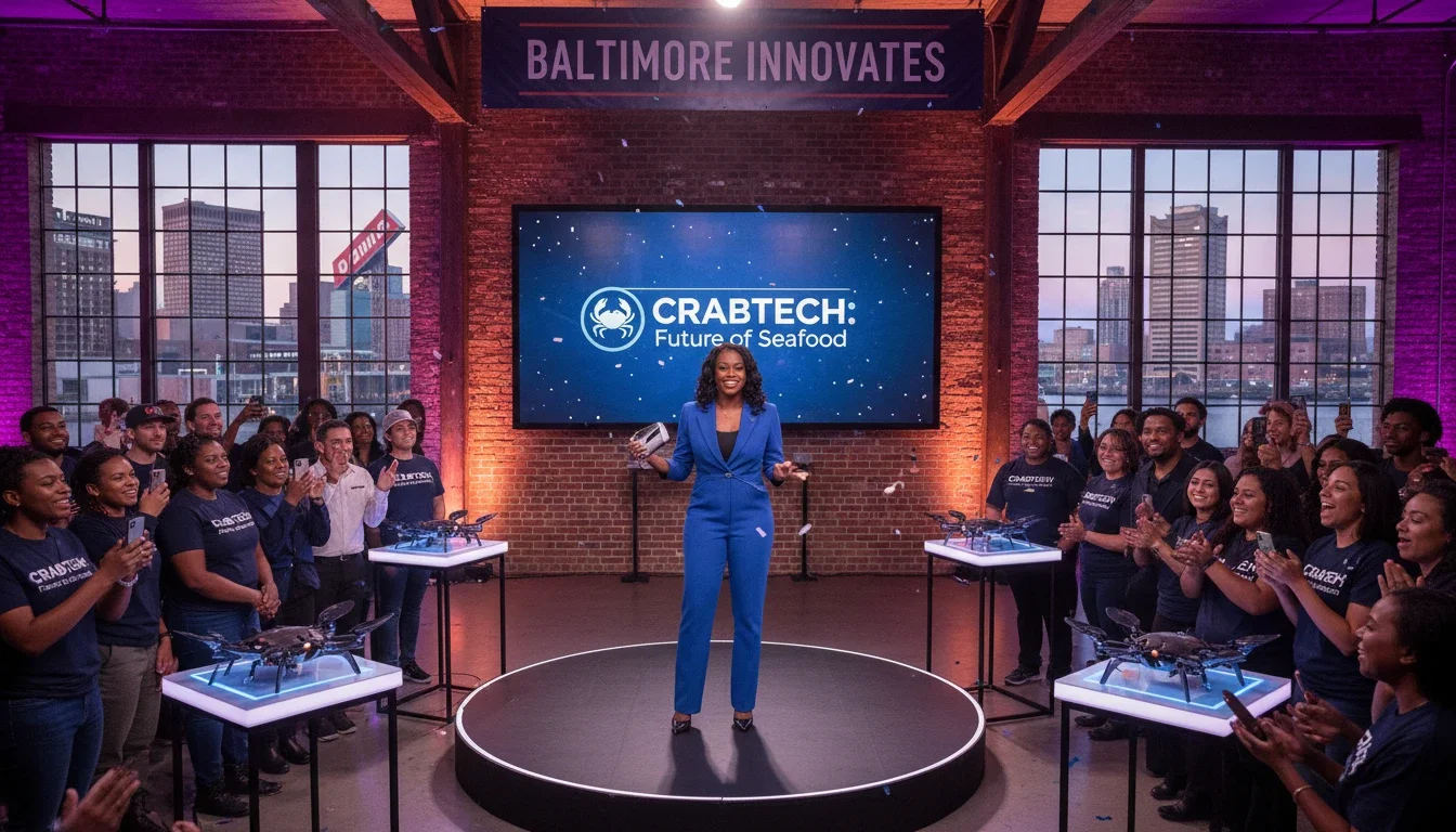 promotional staff at Baltimore product launch event