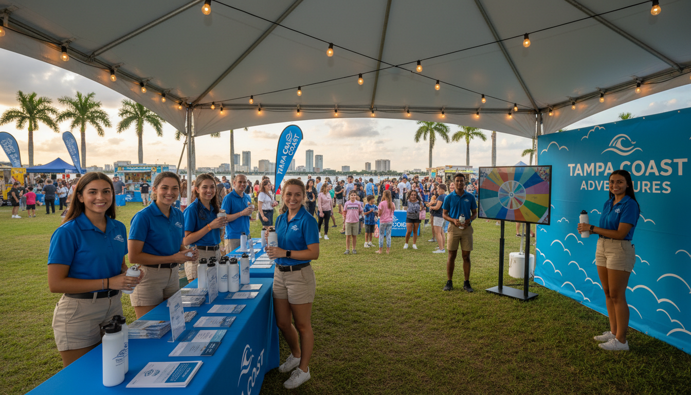 Promotional staff at a Tampa brand activation event