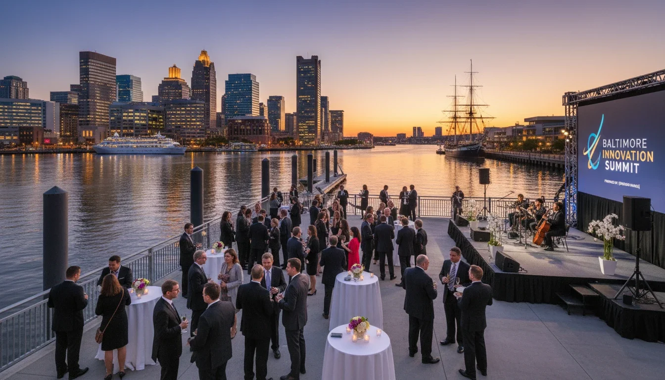 corporate event staffing Baltimore Inner Harbor professional event staff