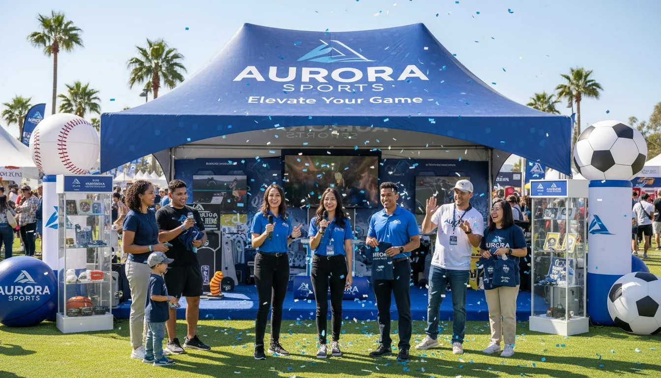 sponsored brand activation fan experience event staff Olympic Games Los Angeles