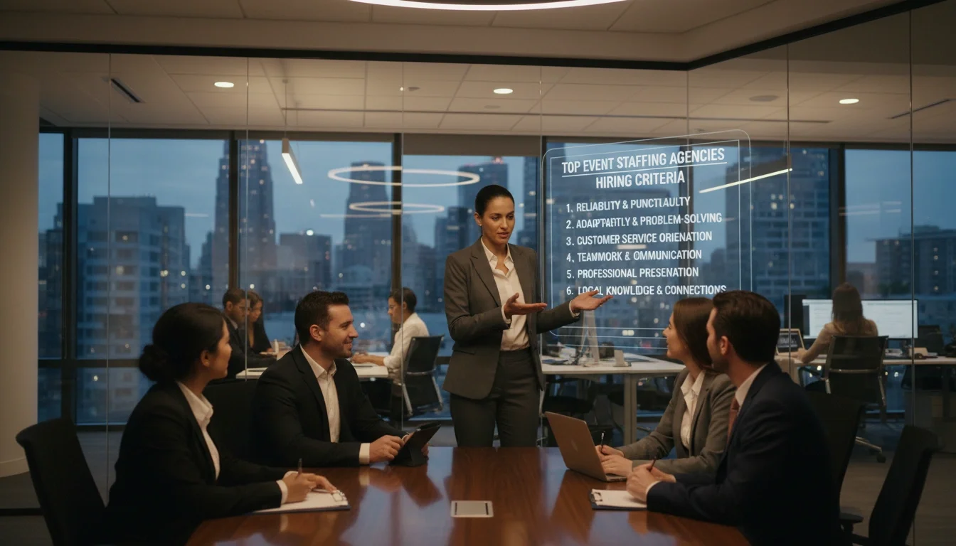 What top event staffing agencies look for when hiring event staff in Charlotte